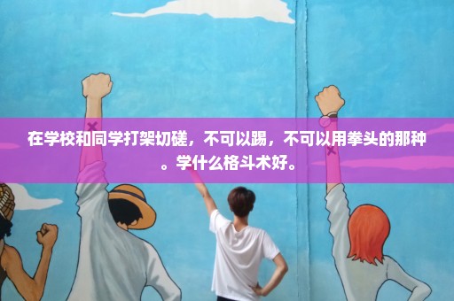 在学校和同学打架切磋，不可以踢，不可以用拳头的那种。学什么格斗术好。