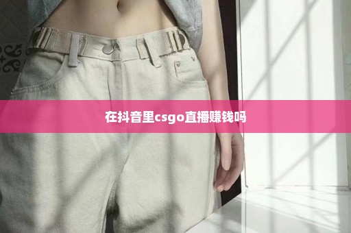 在抖音里csgo直播赚钱吗