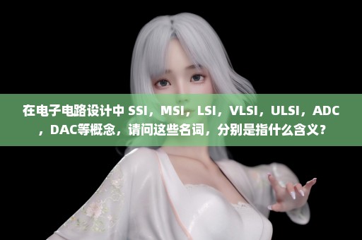 在电子电路设计中 SSI，MSI，LSI，VLSI，ULSI，ADC，DAC等概念，请问这些名词，分别是指什么含义？