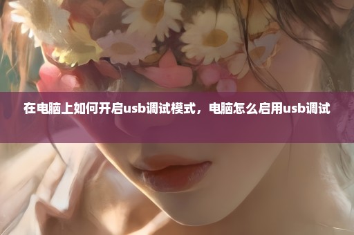 在电脑上如何开启usb调试模式，电脑怎么启用usb调试 