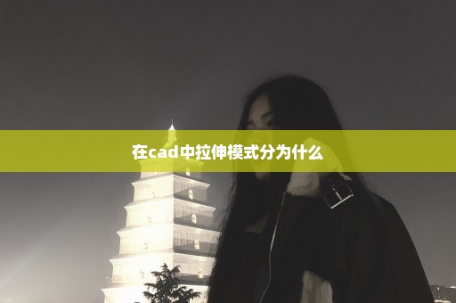 在cad中拉伸模式分为什么