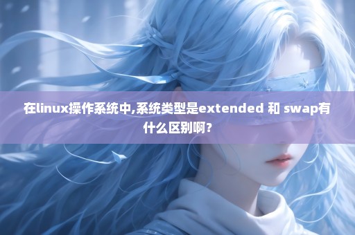 在linux操作系统中,系统类型是extended 和 swap有什么区别啊？