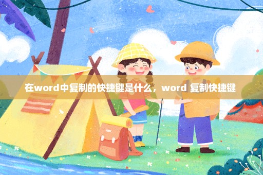 在word中复制的快捷键是什么，word 复制快捷键 