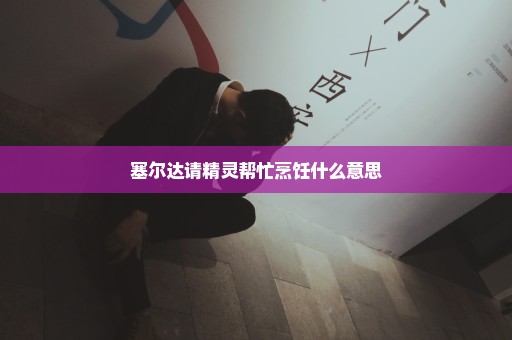 塞尔达请精灵帮忙烹饪什么意思