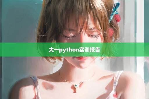 大一python实训报告