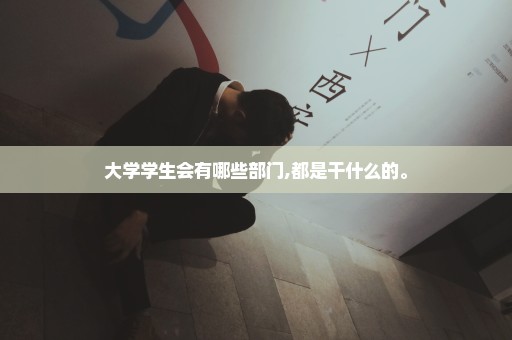 大学学生会有哪些部门,都是干什么的。