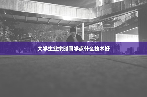 大学生业余时间学点什么技术好