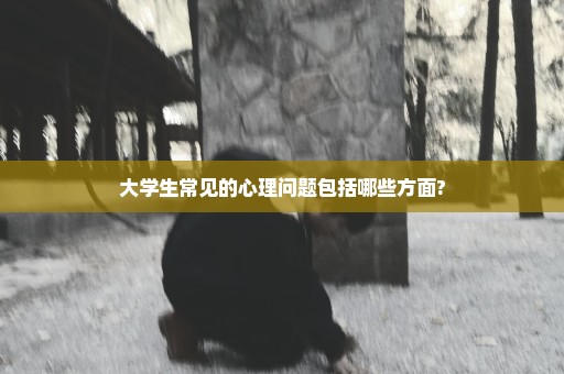 大学生常见的心理问题包括哪些方面?