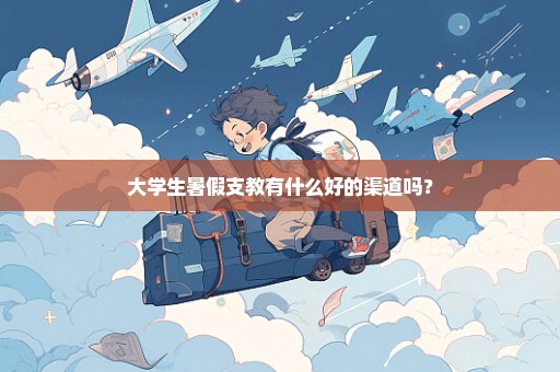 大学生暑假支教有什么好的渠道吗？