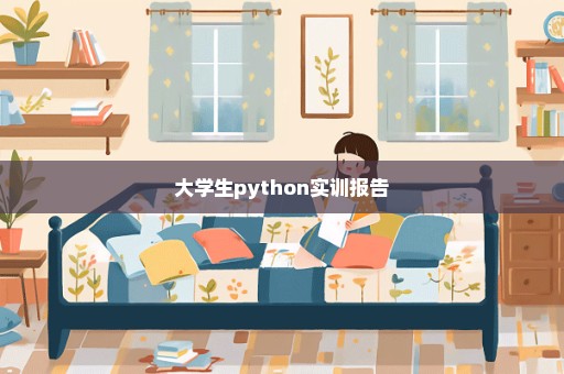 大学生python实训报告