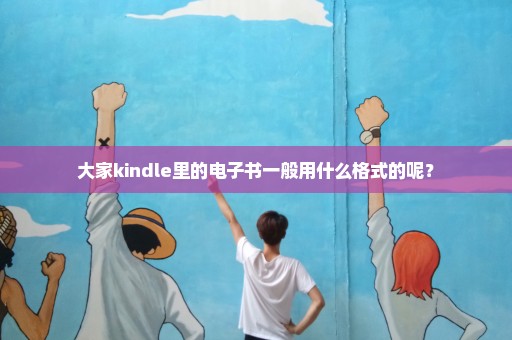 大家kindle里的电子书一般用什么格式的呢？