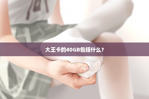 大王卡的40GB包括什么？