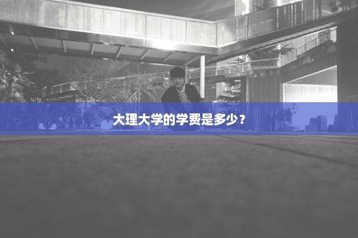 大理大学的学费是多少？