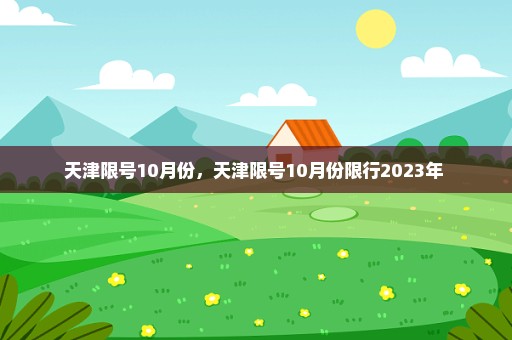 天津限号10月份，天津限号10月份限行2023年 