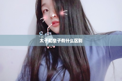 太子和皇子有什么区别