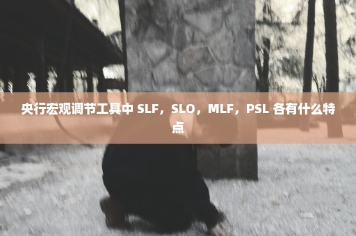 央行宏观调节工具中 SLF，SLO，MLF，PSL 各有什么特点