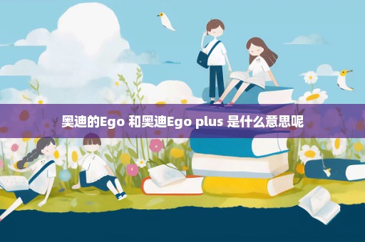 奥迪的Ego 和奥迪Ego plus 是什么意思呢