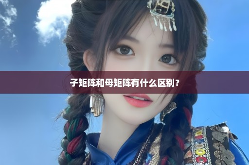 子矩阵和母矩阵有什么区别？