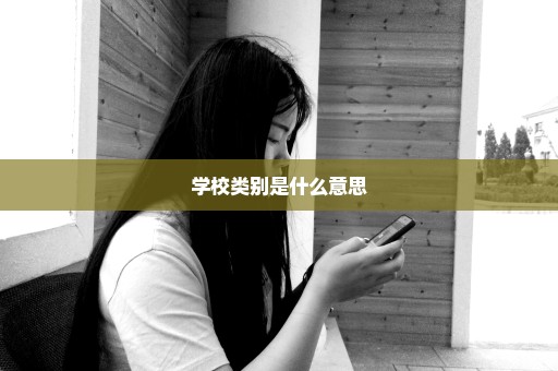 学校类别是什么意思