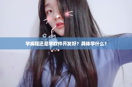 学编程还是学软件开发好？具体学什么？