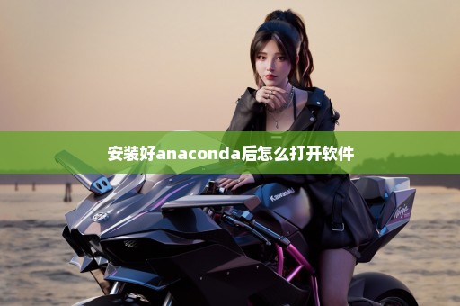 安装好anaconda后怎么打开软件