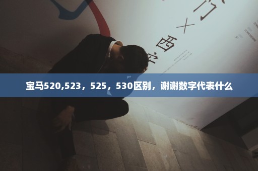 宝马520,523，525，530区别，谢谢数字代表什么