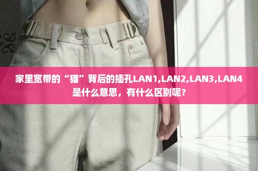 家里宽带的“猫”背后的插孔LAN1,LAN2,LAN3,LAN4是什么意思，有什么区别呢？