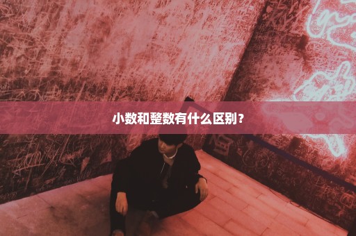 小数和整数有什么区别？