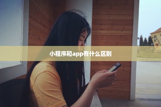 小程序和app有什么区别