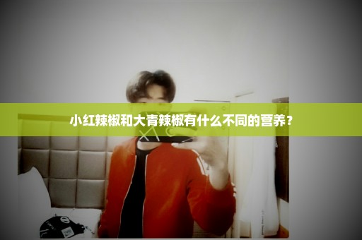 小红辣椒和大青辣椒有什么不同的营养？