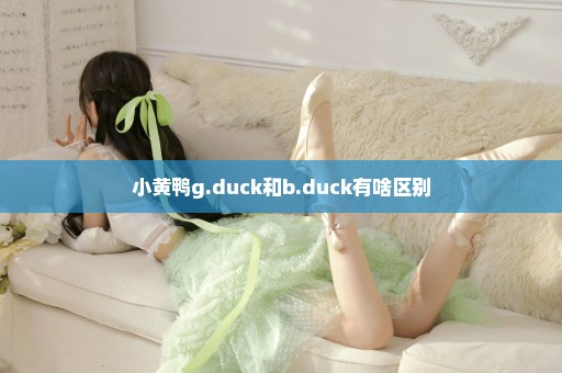 小黄鸭g.duck和b.duck有啥区别