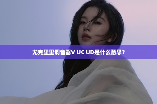 尤克里里调音器V UC UD是什么意思？