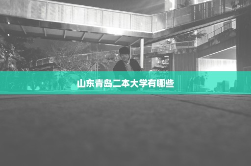 山东青岛二本大学有哪些