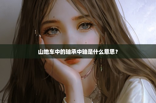 山地车中的轴承中轴是什么意思？