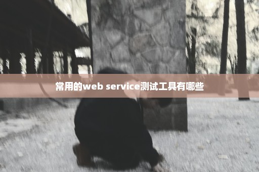 常用的web service测试工具有哪些