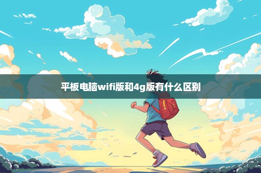 平板电脑wifi版和4g版有什么区别