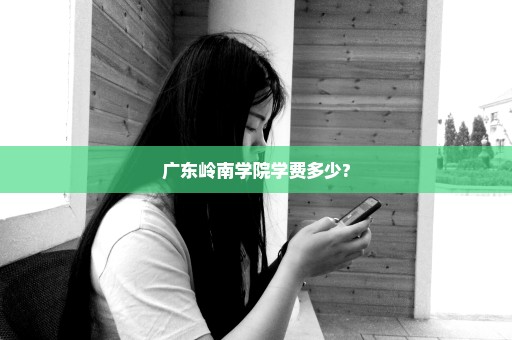 广东岭南学院学费多少?