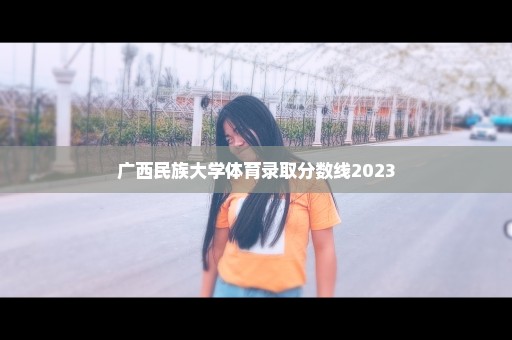 广西民族大学体育录取分数线2023