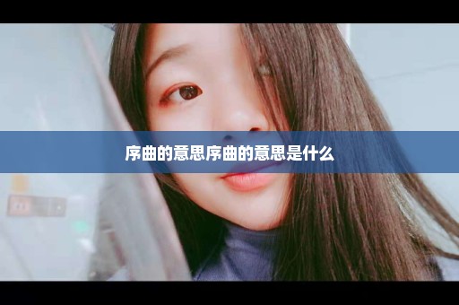 序曲的意思序曲的意思是什么