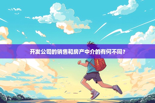 开发公司的销售和房产中介的有何不同？