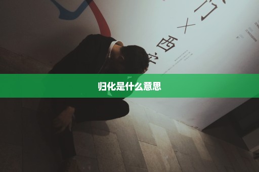 归化是什么意思