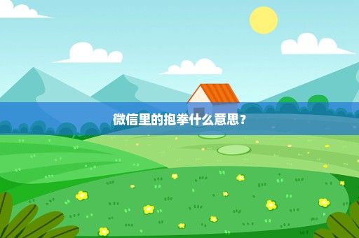 微信里的抱拳什么意思？