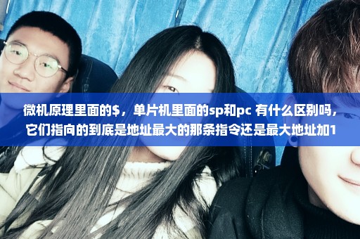 微机原理里面的$，单片机里面的sp和pc 有什么区别吗，它们指向的到底是地址最大的那条指令还是最大地址加1