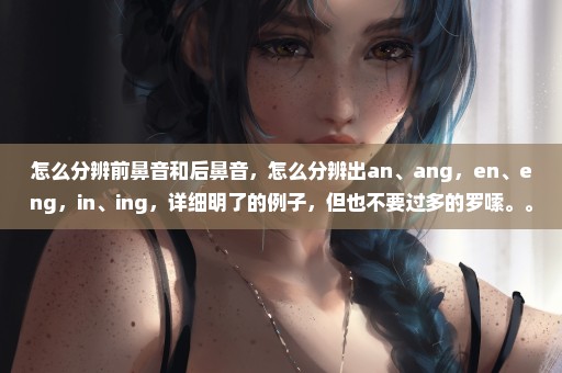 怎么分辨前鼻音和后鼻音，怎么分辨出an、ang，en、eng，in、ing，详细明了的例子，但也不要过多的罗嗦。。