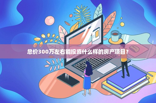 总价300万左右能投资什么样的房产项目？