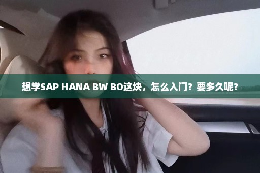 想学SAP HANA BW BO这块，怎么入门？要多久呢？