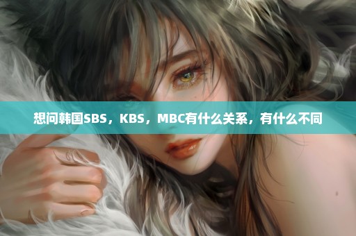 想问韩国SBS，KBS，MBC有什么关系，有什么不同