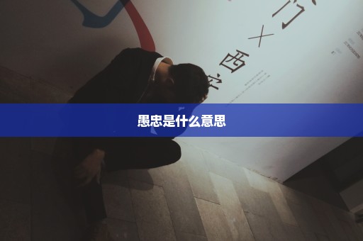 愚忠是什么意思