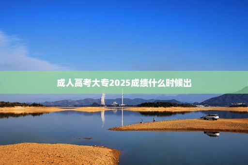 成人高考大专2025成绩什么时候出