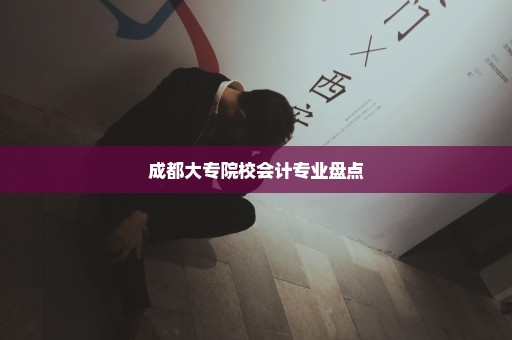 成都大专院校会计专业盘点